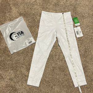 Girls Zyia White 10-12 Leggings